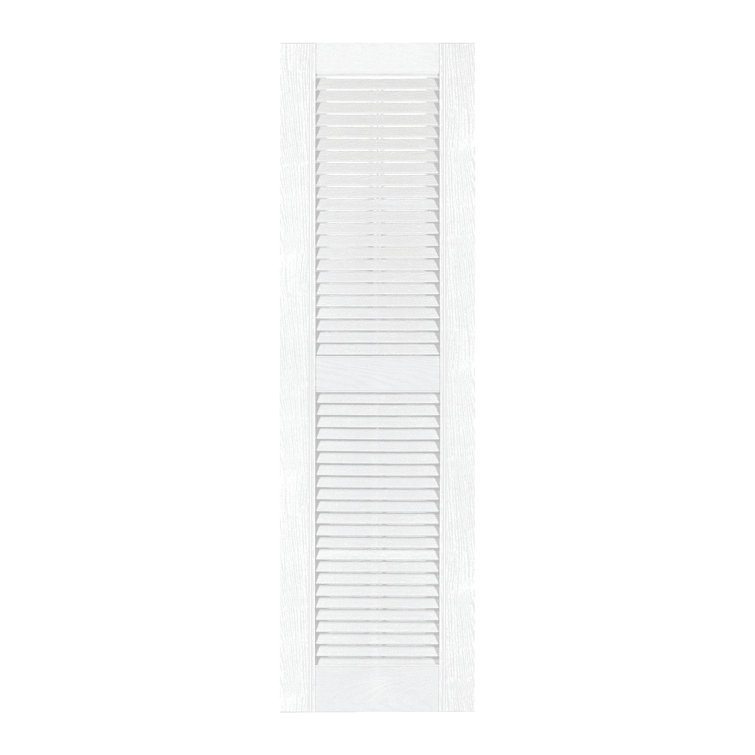 Custom Louvered Shutter with Straight Top