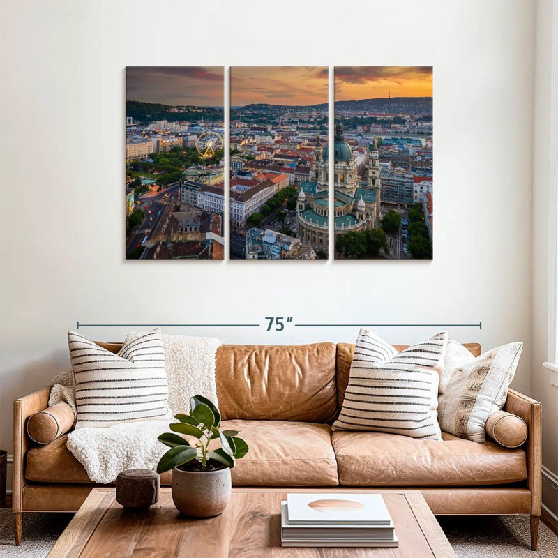 Budapest Sundown, 36" H x 57" W