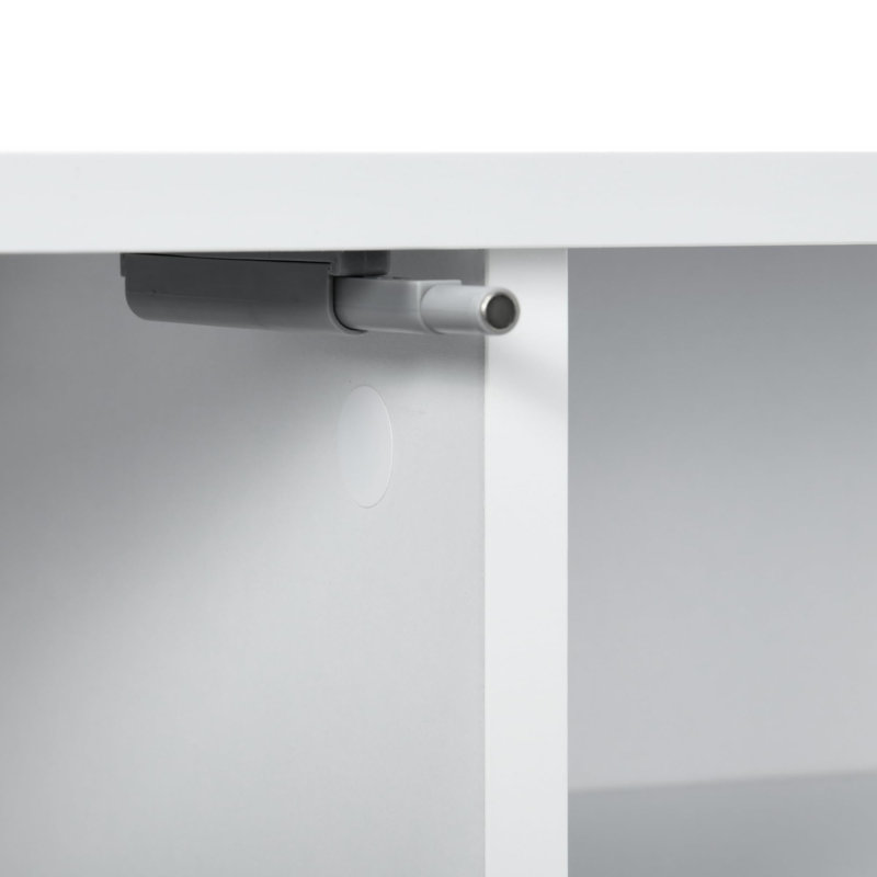 Unfinished TV Stand for TVs up to 60", White Wood