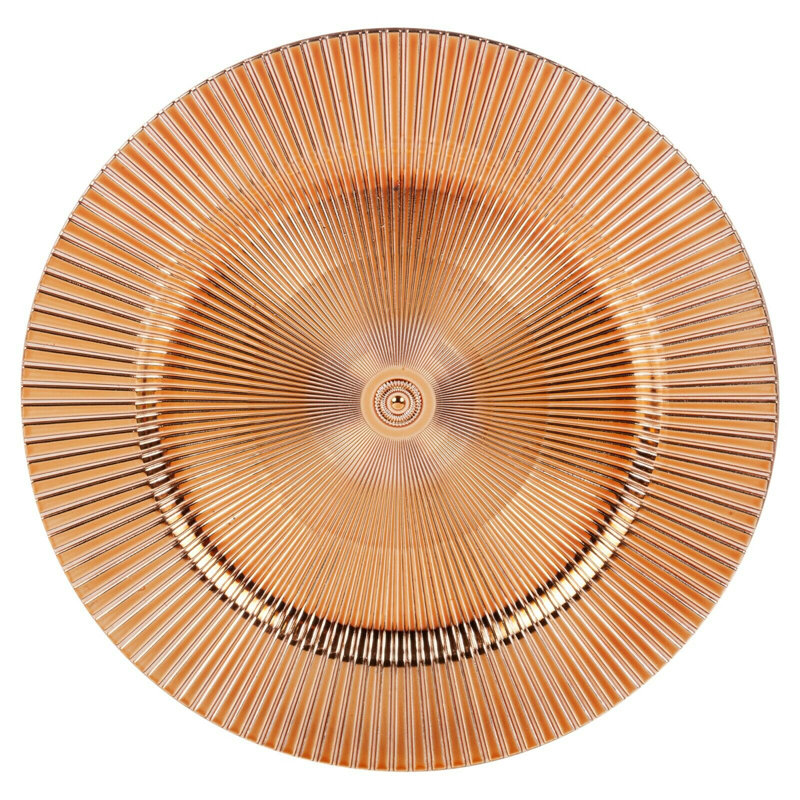 Daniella Solid Colour Charger, Rose Gold