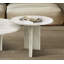 Ensemble de tables basses en marbre naturel blanc, petite table, table de salon, pierre naturelle, marbre véritable, marbre véritable