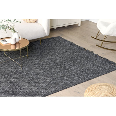 Oxnard Rectangle Geometric Hand Woven Area Rug