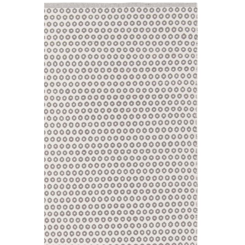 Church Street Hand Woven Cotton Geometric Rug, Runner 2'3" x 7'
