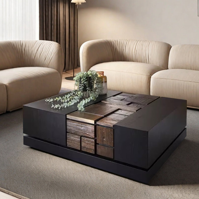 Conception créative de niche d'une table basse rétro