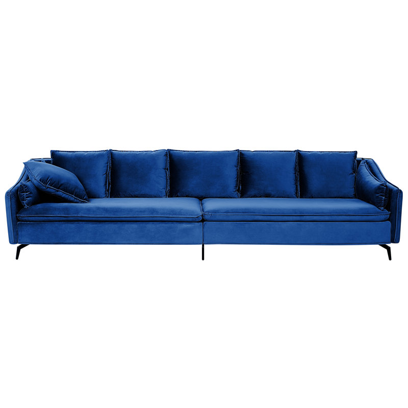 Renni 4 Seater Velvet Sofa, Navy