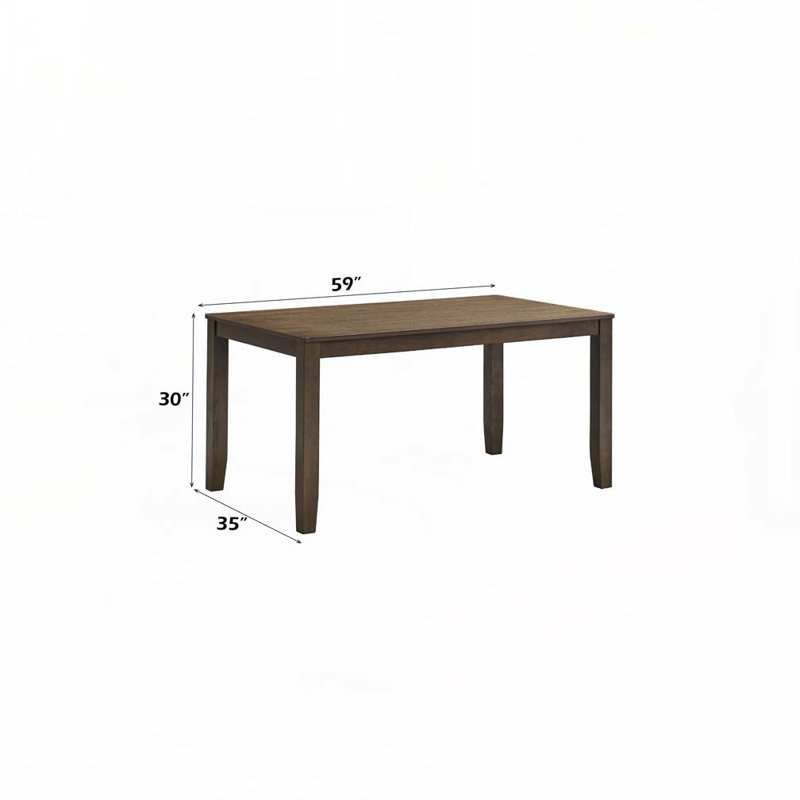 Table de salle à manger en bois avec 4 pieds