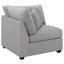 Fauteuil d'angle rembourré avec coussins Austin