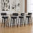 Swivel Upholstered Stool With T-Shaped Backrest-1438317361-1438317366-1410634227