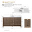Ensemble de meuble-lavabo autoportant 60 po avec plateau en marbre Caldwell-107663198-107663199-107663202