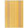 Sunflower Ticking Yellow Machine Washable Rug