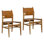 Rossana Genuine Leather Dining Chair, Natural (Set of 2)