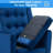 Modern Accent Club Chair with Ottoman, Velvet Upholstered with Black Metal Legs, Armchair with Lumbar Pillow-118614958