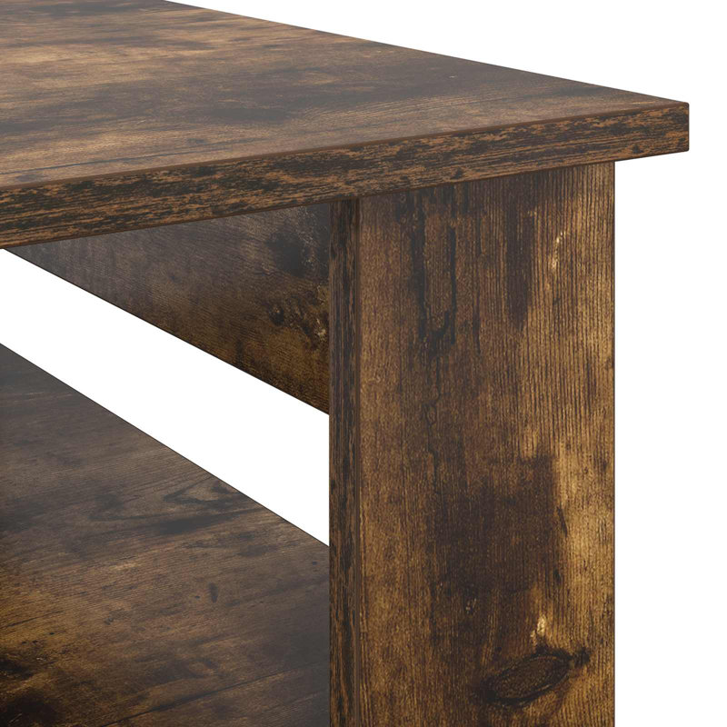 Coffee Table with Storage, 44cm. H x 96cm. L x 54cm. W, Smoked Oak
