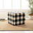 Modern Square Pouf Ottoman Footstool, 19" X 19" X 18", Multi-Functional For Living Room, Bedroom (Multiple Patterns)-121727143