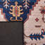 Tucson Heirloom Machine Washable Non-Slip Area Rug In Rust & Blue-1150506348