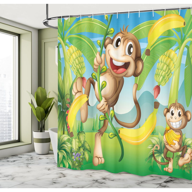 Shower Curtain with Hooks Included, 84"H x 69"W