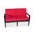 Coussin bourgogne / finition espresso