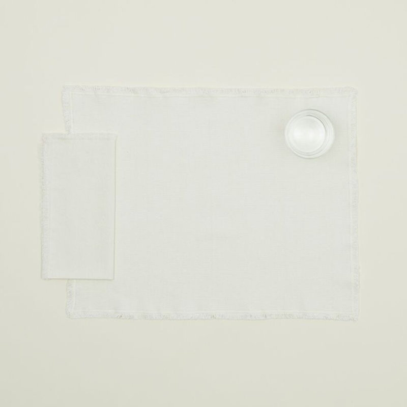 Essential Cotton Placemat - Set Of 4, Ivory