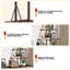 143.3cm H x 34cm W Metal Bookcase
