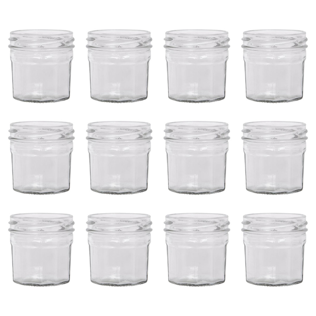 Glass Preserving Jars - Set of 12