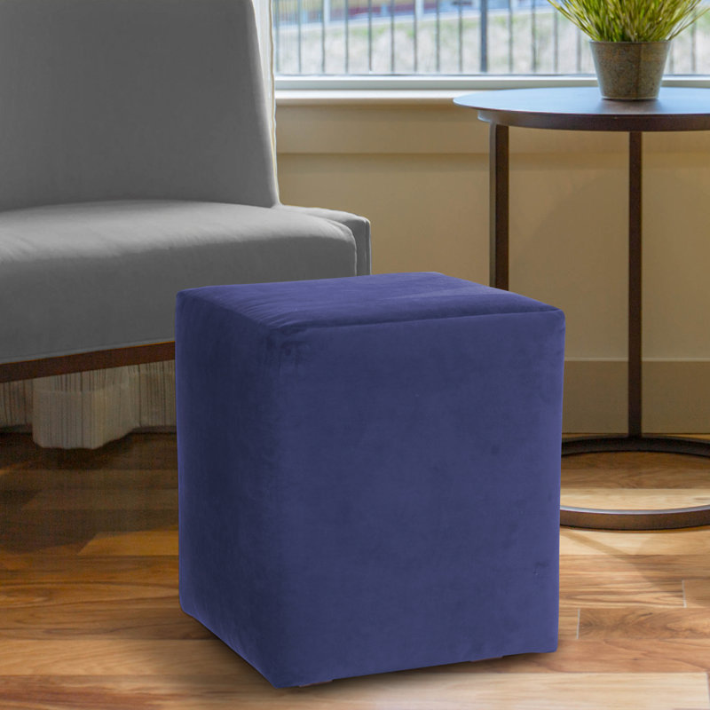 Azemar Upholstered Ottoman, Bella Royal