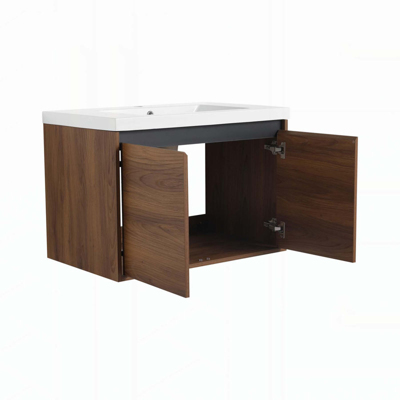 Meuble-lavabo de haute qualité avec comptoir durable et armoire spacieuse, 30"