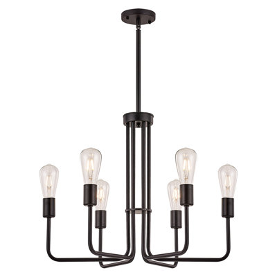 Lustre empire 6 lumières de style bougie Deajah