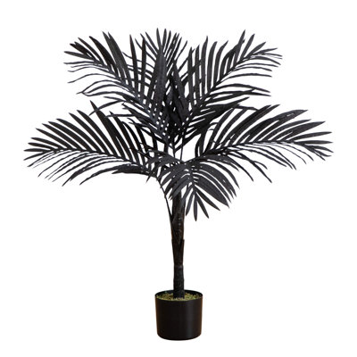 3Ft. Artificial Halloween Black Golden Cane Tree