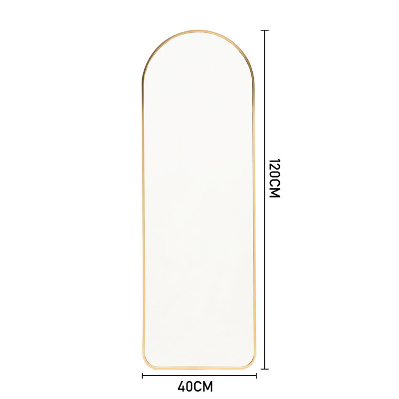 Nappanee Arch Full Length Wall Mirror, Gold