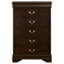Commode de chambre à 5 tiroirs Cappuccino-93424792