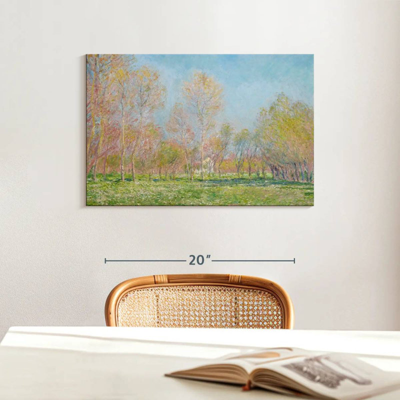 Harnek Spring in Giverny 1890, H 16 po x l 24 po