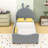 Twin Upholstered Platform Bed with Headboard-241978030