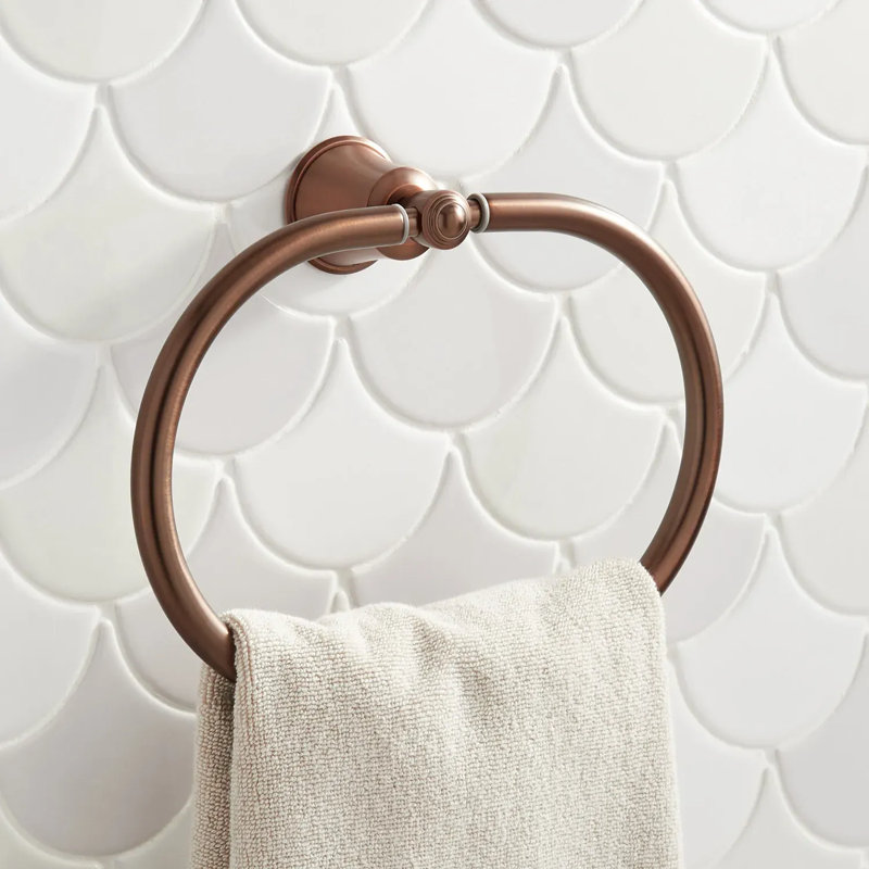 Cooper Collection Wall-Mount Towel Ring, Oil Rubbed Bronze