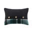 Ensemble d'édredon pour lit simple en microfibre et ensemble de draps en sarcelle / noir - preuve, étiqueté
