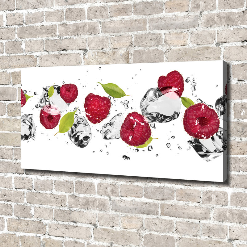 Raspberry And Water - Wrapped Canvas Print