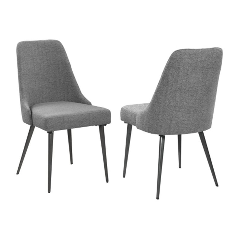 Chaises de salle à manger rembourrées en tissu