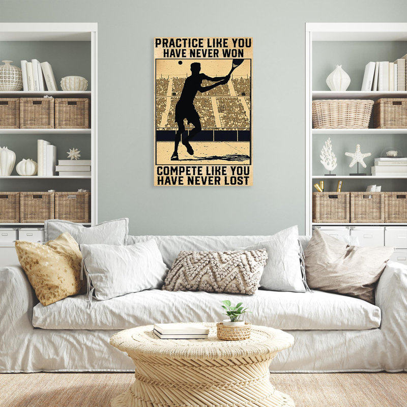 «Kaela pratique comme vous n'avez jamais gagné», impression sur toile, H 36 po x l 24 po x P 1,25 po