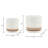 Balmer Ceramic Saucer Planter with Ribbed Texture-2120804519-2120804513