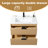 30'' Modern Wall-Mounted Single Bathroom Vanity Set-374279512