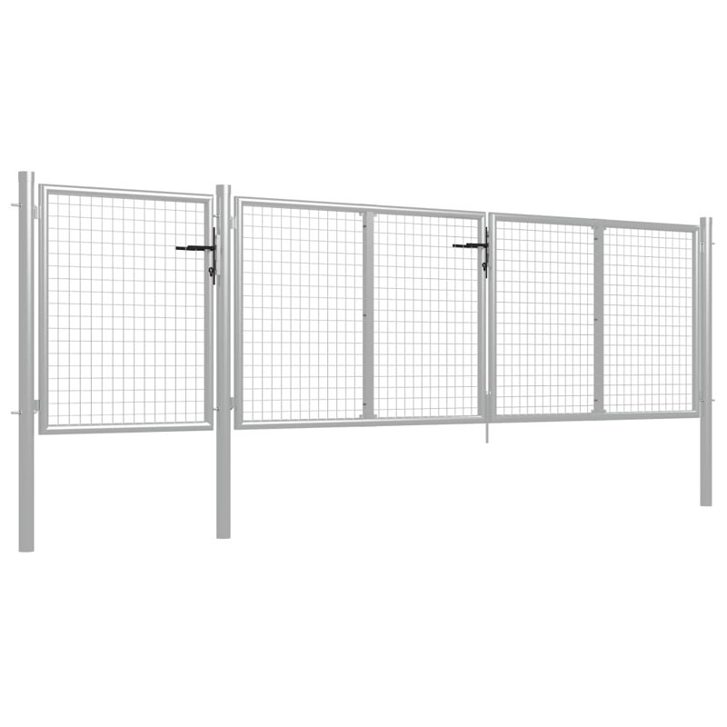 Adila 400 cm W Gate Fencing, 125cm H x 400cm W x 1cm D