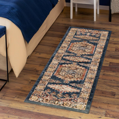 Tapis oriental terre cuite Vern