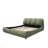 Luxury Upholstered Platform Bed With Oversized Padded Backrest And Solid Wood Frame,Suitable For Multiple Heights Of Mattresses