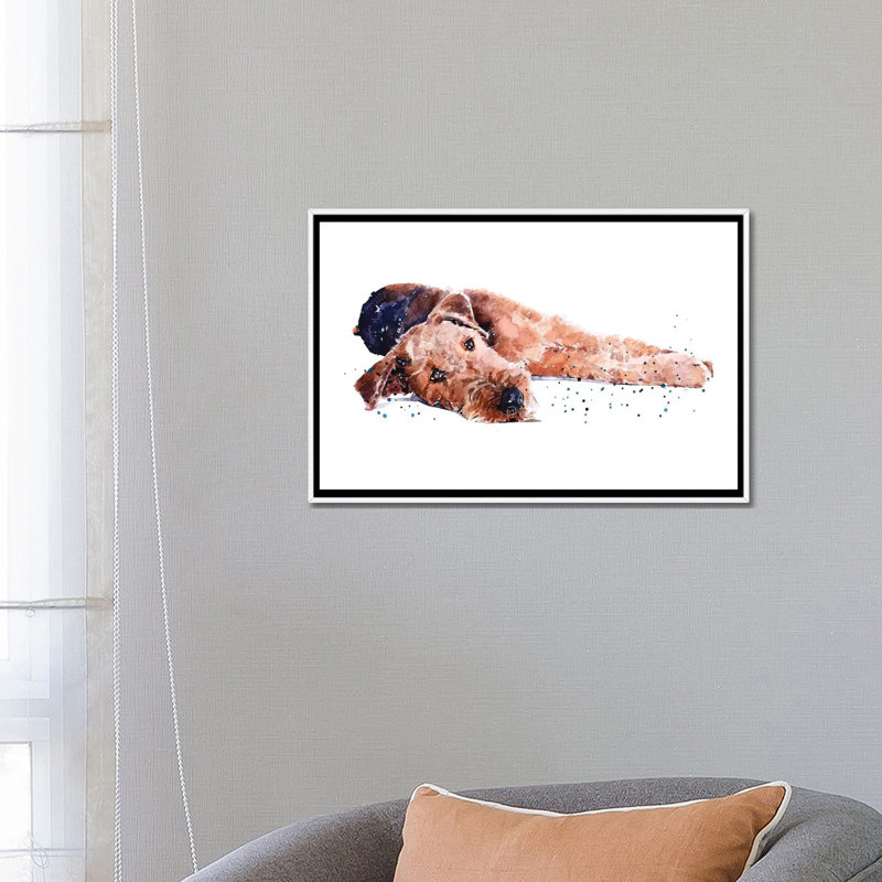 Reproduction d’art, impression, Pas de tapis, H 18 po x l 26 po x P 1,5 po, Toile blanche encadrée