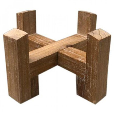 Support à plantes en bois