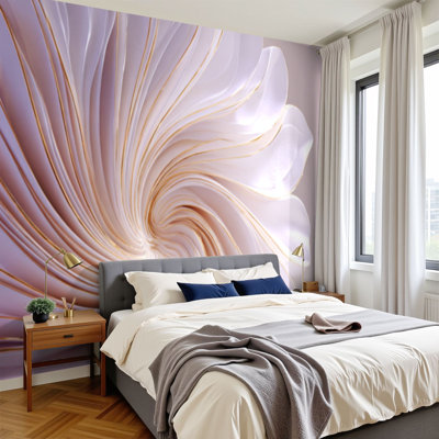 Papier peint adhésif auto-adhésif moderne pour la chambre à coucher L 69 po x l 96 po Peel and Stick