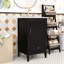 Meuble-lavabo contemporain en bois avec lavabo en céramique lisse, porte à fermeture en douceur et tiroir de rangement-637450139