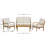 Acacia Classic Outdoor Coffee Table,Natural Finish