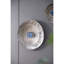 Disque argent texturé surdimensionné