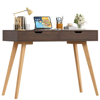 Baber 19.7" D Water Resistant 2-Drawer Writing Desk