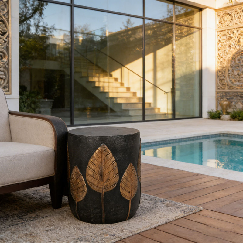 Outdoor LightWeight Concrete Side Table